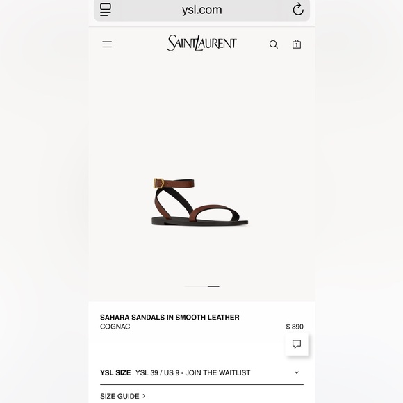 New YSL SAHARA SANDALS | EU 39 - Picture 14 of 17